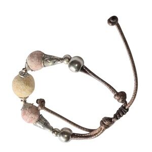 UNBRANDED Unisex Essential Oil Lava BEAD Adjustable Bracelet